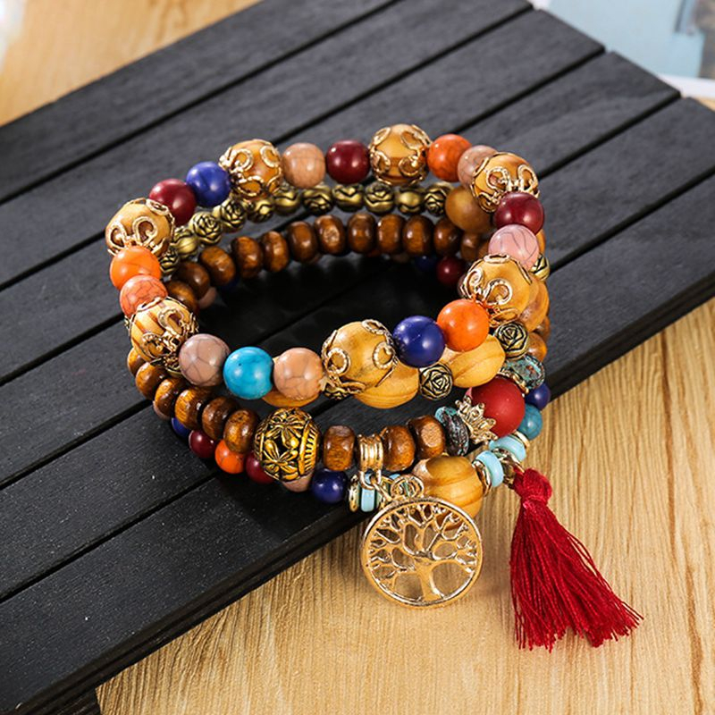 Bohemian Multilayer Beaded Charms Bracelet For Women Fashion Handmade Wooden Strand Bead Tree Of Life Tassels Bracelet Jewelry
Bohemian Multilayer Beaded Charms Bracelet For Women Fashion Handmade Wooden Strand Bead Tree Of Life Tassels Bracelet Jewelry
