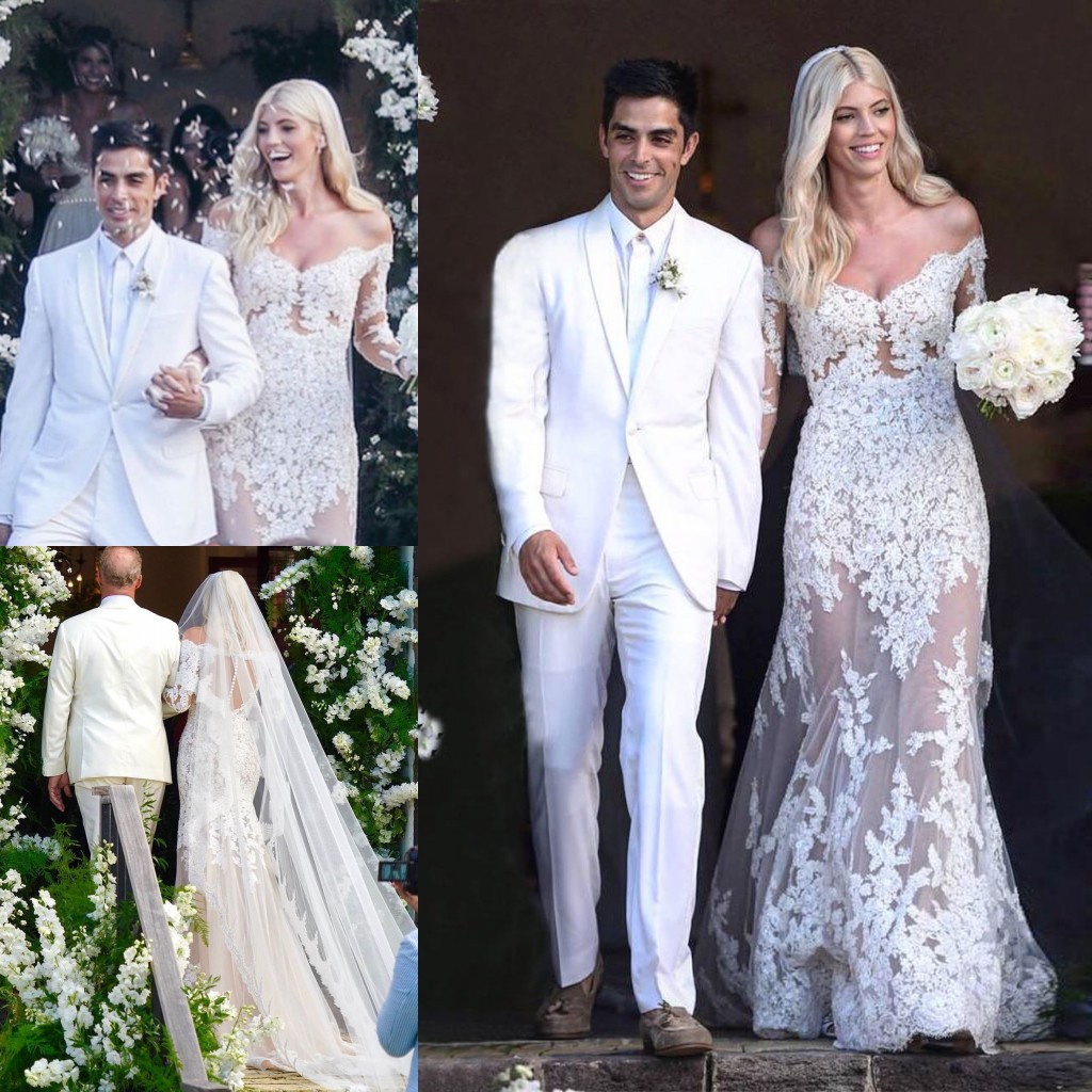 Classy Mermaid Beaded Lace Wedding Dresses Off The Shoulder Plus Size Bridal Gowns With Long Sleeves Sweep Train Trumpet robe de mariée, Purple
Classy Mermaid Beaded Lace Wedding Dresses Off The Shoulder Plus Size Bridal Gowns With Long Sleeves Sweep Train Trumpet robe de mariée, Purple