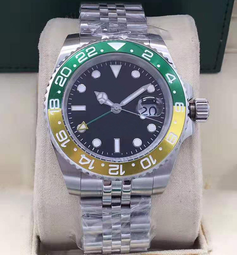 New Luxury Fashion Men's Watch Automatic Movement GMT II 40MM Sapphire Dial 316 Stainless Steel Watch Super Luminous Gentleman Watch, Slivery;brown
New Luxury Fashion Men's Watch Automatic Movement GMT II 40MM Sapphire Dial 316 Stainless Steel Watch Super Luminous Gentleman Watch, Slivery;brown