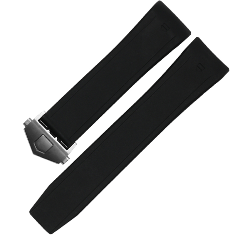 Watchband 22mm Stainless Steel Deployment buckle Black Diving Silicone Rubber Watch Band Strap for T-A-G MIKROTIMER Flying 1000
Watchband 22mm Stainless Steel Deployment buckle Black Diving Silicone Rubber Watch Band Strap for T-A-G MIKROTIMER Flying 1000