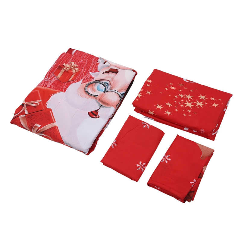 Bedding Set Cotton Four-Piece Set Quilt Cover Father Christmas Badge Bed Comforter Colorful Full King Queen Red
Bedding Set Cotton Four-Piece Set Quilt Cover Father Christmas Badge Bed Comforter Colorful Full King Queen Red