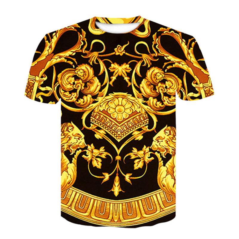 Baroque Shirt Summer T -Shirt 3d Digital Print T Shirt Men Women Vintage Luxury Royal Floral Print Golden Flower Brand Tshirt Size M-4XL, White;black
Baroque Shirt Summer T -Shirt 3d Digital Print T Shirt Men Women Vintage Luxury Royal Floral Print Golden Flower Brand Tshirt Size M-4XL, White;black