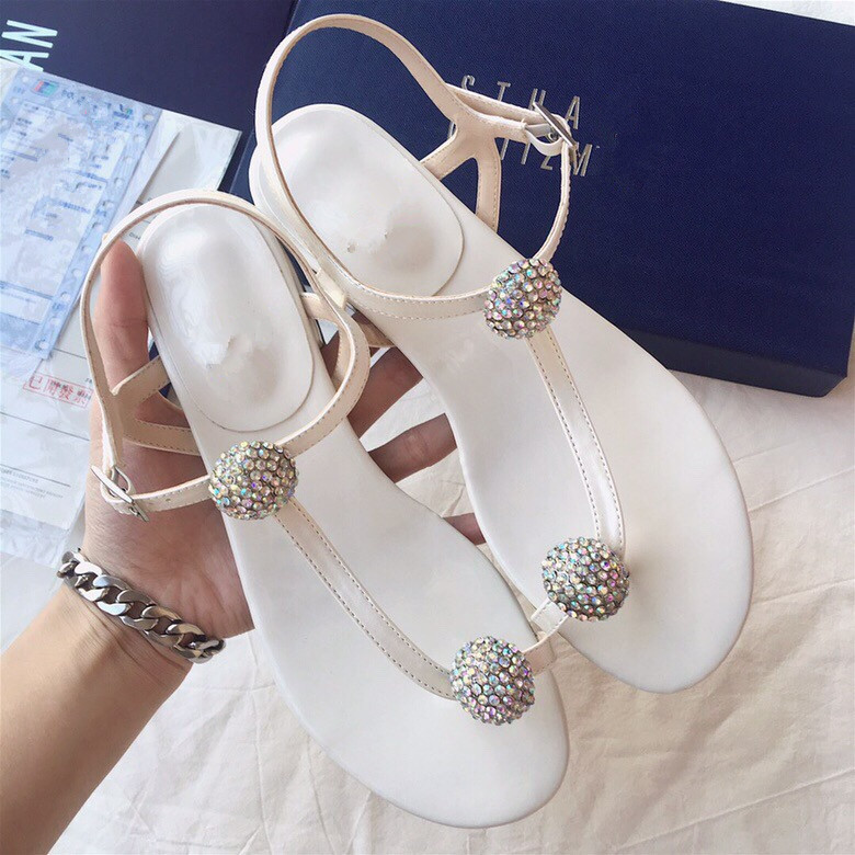 Hot Sale-mping cold drag low heel Korean version of Roman muller flat sandal with di