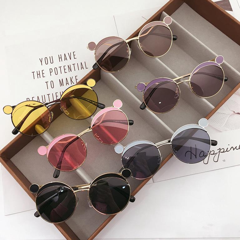 Kids Sunglasses Boys Fashion Sun Glasses Metal Frame Girls Eyeglasses UV400 Beach Children Eyewear Kid Gifts 6 Colors DW5302 Z260305