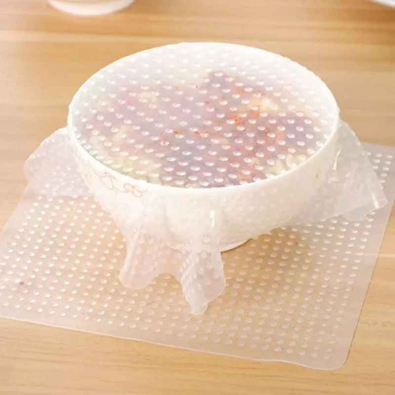 Multifunctional Reusable Silicone Wraps Seal Cover Stretch Fresh Keeping Saran Wrap Storage Container Vacuum Lid
Multifunctional Reusable Silicone Wraps Seal Cover Stretch Fresh Keeping Saran Wrap Storage Container Vacuum Lid