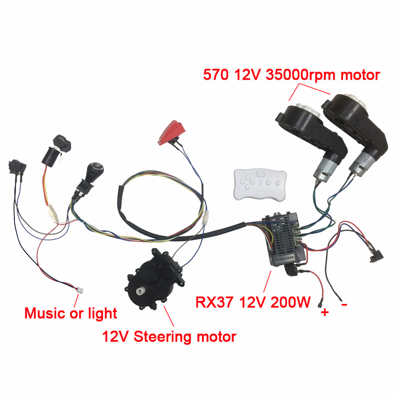 Children electric car DIY accessories wires and gearbox,Self-made toy car full set of parts for electric car kids ride on
Children electric car DIY accessories wires and gearbox,Self-made toy car full set of parts for electric car kids ride on