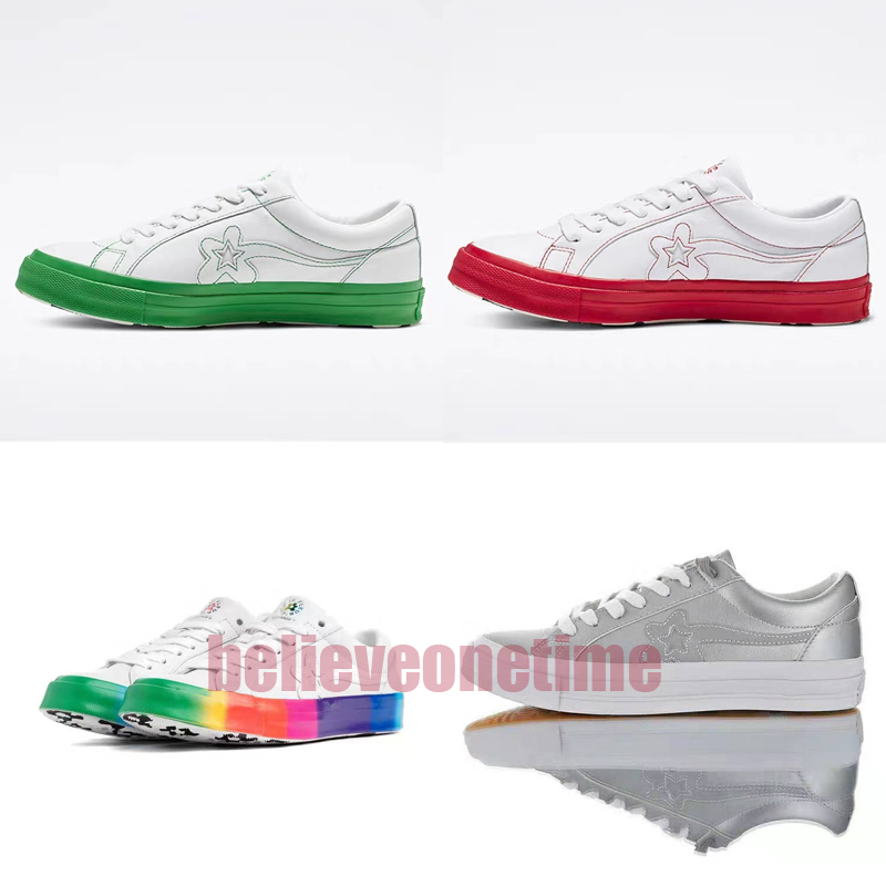 New TTC The Creator x Golf Le Fleur Sunflower One Star Low Top Rainbow 1970 PU Leather Suede Running Casual Skate Shoes With Bag Box 35-44
New TTC The Creator x Golf Le Fleur Sunflower One Star Low Top Rainbow 1970 PU Leather Suede Running Casual Skate Shoes With Bag Box 35-44