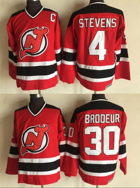New Jersey Devils #30 Martin Brodeur Jersey 4 Scott Stevens Red 100% Stitched CCM Vintage Classic Hockey Jerseys, Men
New Jersey Devils #30 Martin Brodeur Jersey 4 Scott Stevens Red 100% Stitched CCM Vintage Classic Hockey Jerseys, Men