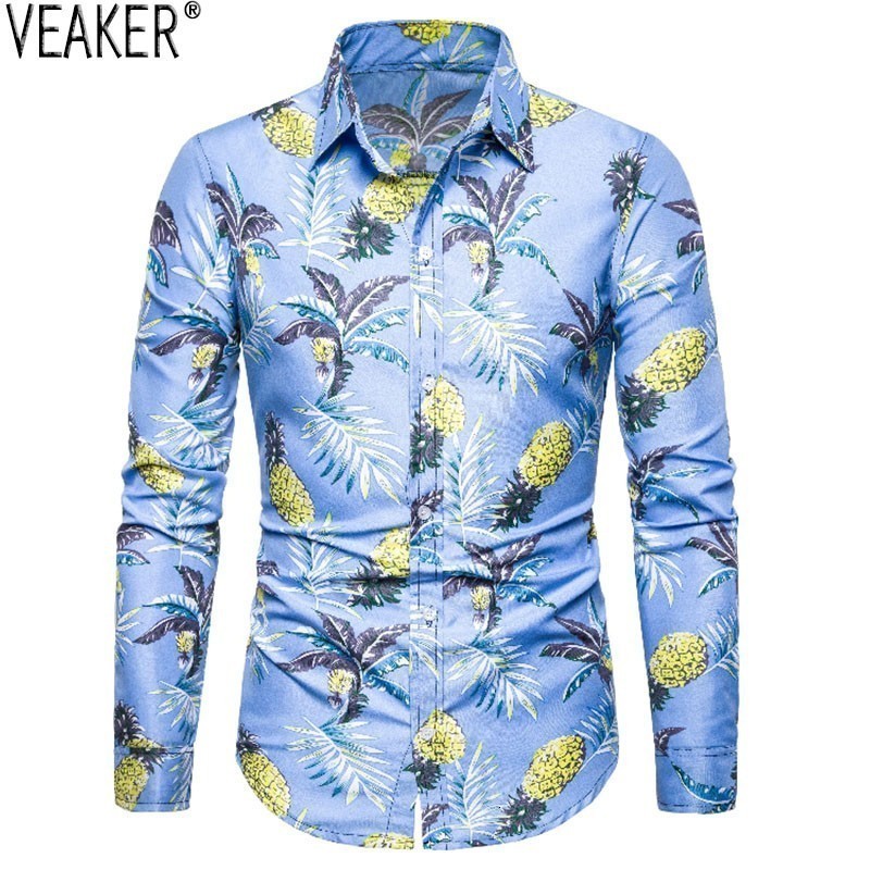 2019 Nieuwe mannen Zomer Gedrukt Mannelijke Slim Fit Lange Mouwen Party Shirts Mannen Bloemenprint Casual Shirt Tops -3XL, 04 
2019 Nieuwe mannen Zomer Gedrukt Mannelijke Slim Fit Lange Mouwen Party Shirts Mannen Bloemenprint Casual Shirt Tops -3XL, 04
