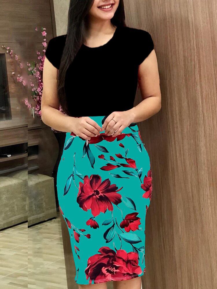 Februaryfrost Women Floral Print Bodycon Dresses Short Sleeve Sexy Bodycon Dresses Slim Skirt Party Beach Dress, Red
Februaryfrost Women Floral Print Bodycon Dresses Short Sleeve Sexy Bodycon Dresses Slim Skirt Party Beach Dress, Red