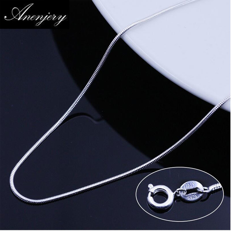 925 Sterling Silver Snake Chain Necklace Use For Pendants Charms Women Colar (diameter 1
925 Sterling Silver Snake Chain Necklace Use For Pendants Charms Women Colar (diameter 1