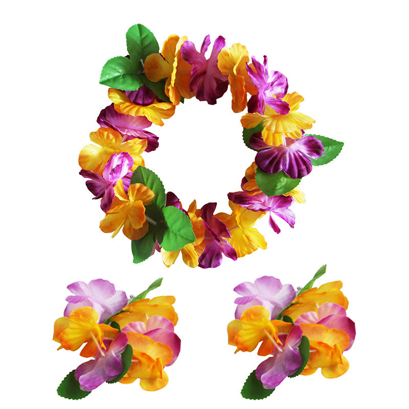 3pcs/set Colorful Tropical Luau Hawaiian Leis Flowers Headband Waistband Headpiece Necklaces for Party Supplies
3pcs/set Colorful Tropical Luau Hawaiian Leis Flowers Headband Waistband Headpiece Necklaces for Party Supplies