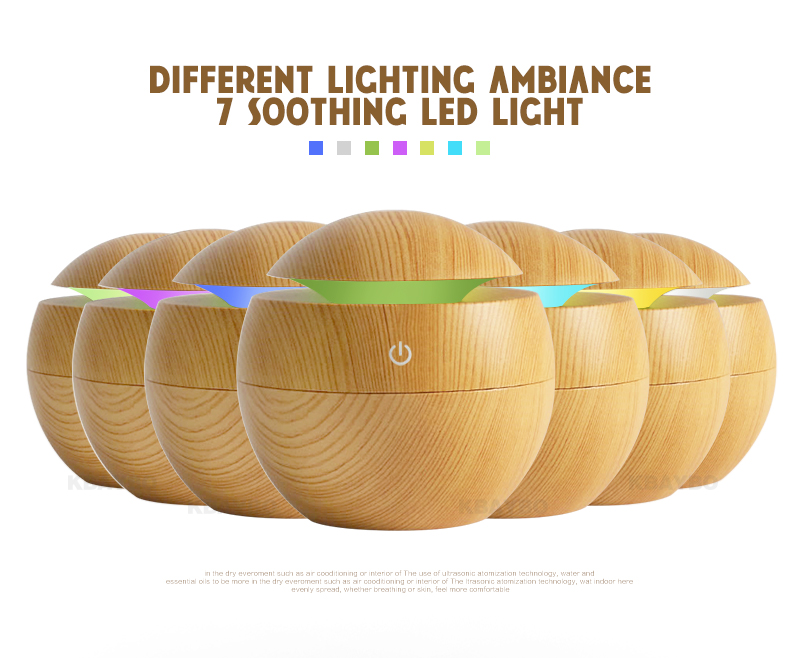 USB Aroma Essential Oil Diffuser Ultrasonic Cool Mist Humidifier Air Purifier 7 Color Change LED Night light for Office Home
USB Aroma Essential Oil Diffuser Ultrasonic Cool Mist Humidifier Air Purifier 7 Color Change LED Night light for Office Home