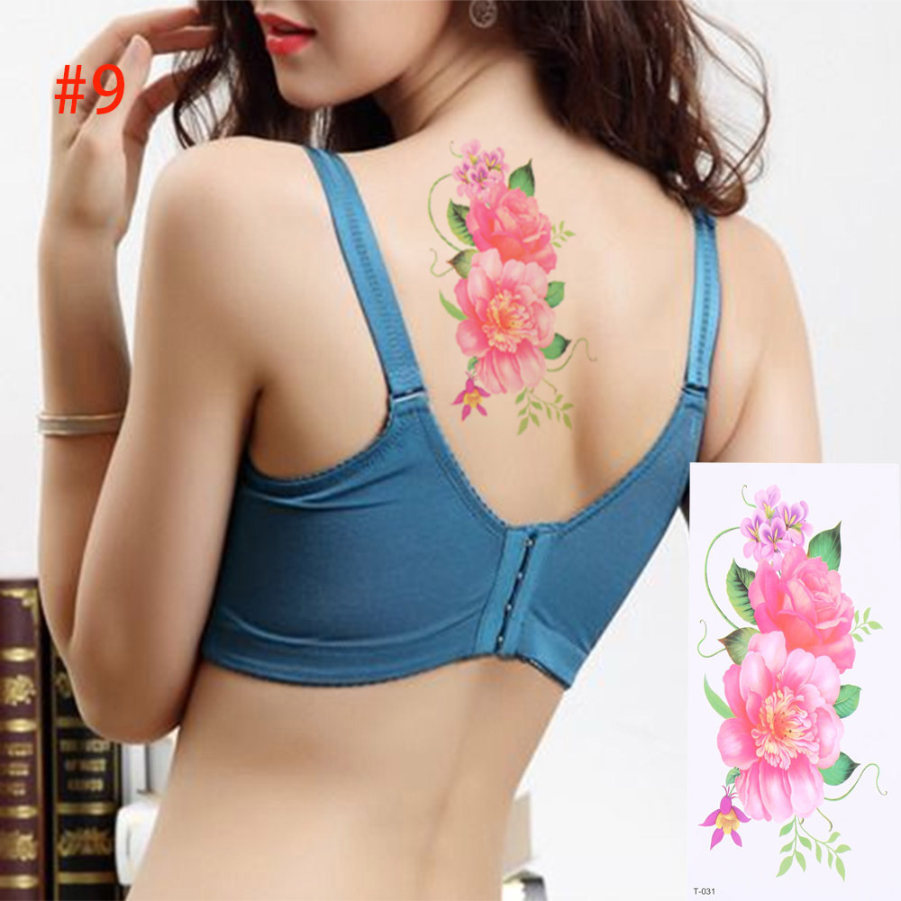 1pcs Sexy 3d Flowers Waterproof Stickers For Women Lady New Temporary Tattoo Stickers Beauty Body Art Beauty Makeup Tool