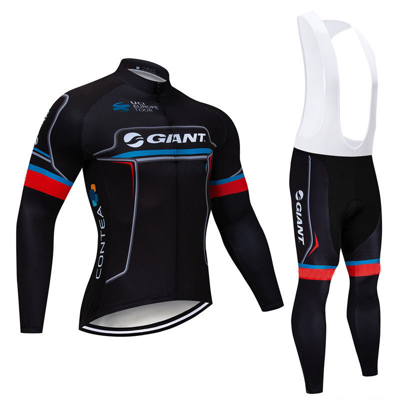 2020 New Team giant Cycling Jersey Set Spring/Autumn Ropa Ciclismo MTB Cycling Clothing Breathable Bike shirts bib pants sets 120801 от DHgate WW