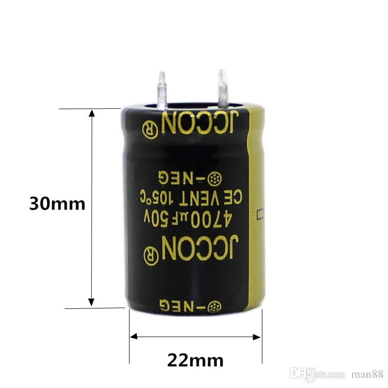 JCCON horn aluminum electrolytic capacitor 50v4700uf volume 22*30 audio amplifier audio
