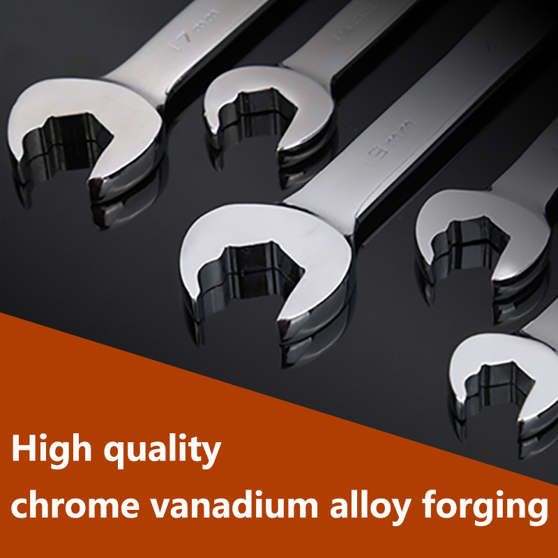 8-19MM Ratchet Wrench Automatic Head Labor-saving Open Torx Wrench Dual Use Repair Tool Auto Motorcycle Repair Hardware Tools