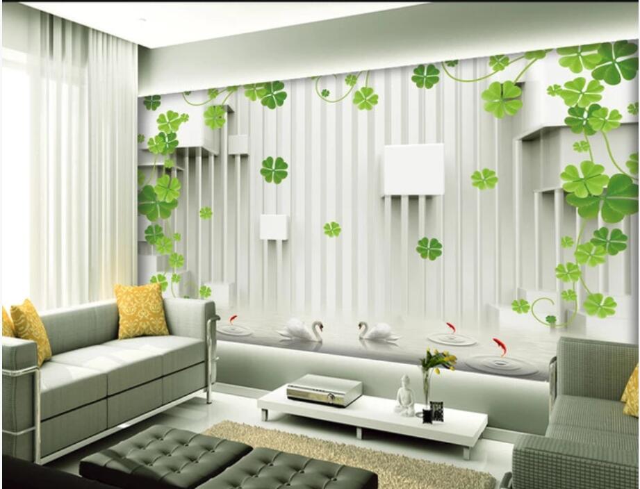 3D room wallpaper wall sticker custom photo 3D stereo four-leaf clover space expansion TV background wall murals wallpaper for walls 3 d, Non-woven
3D room wallpaper wall sticker custom photo 3D stereo four-leaf clover space expansion TV background wall murals wallpaper for walls 3 d, Non-woven