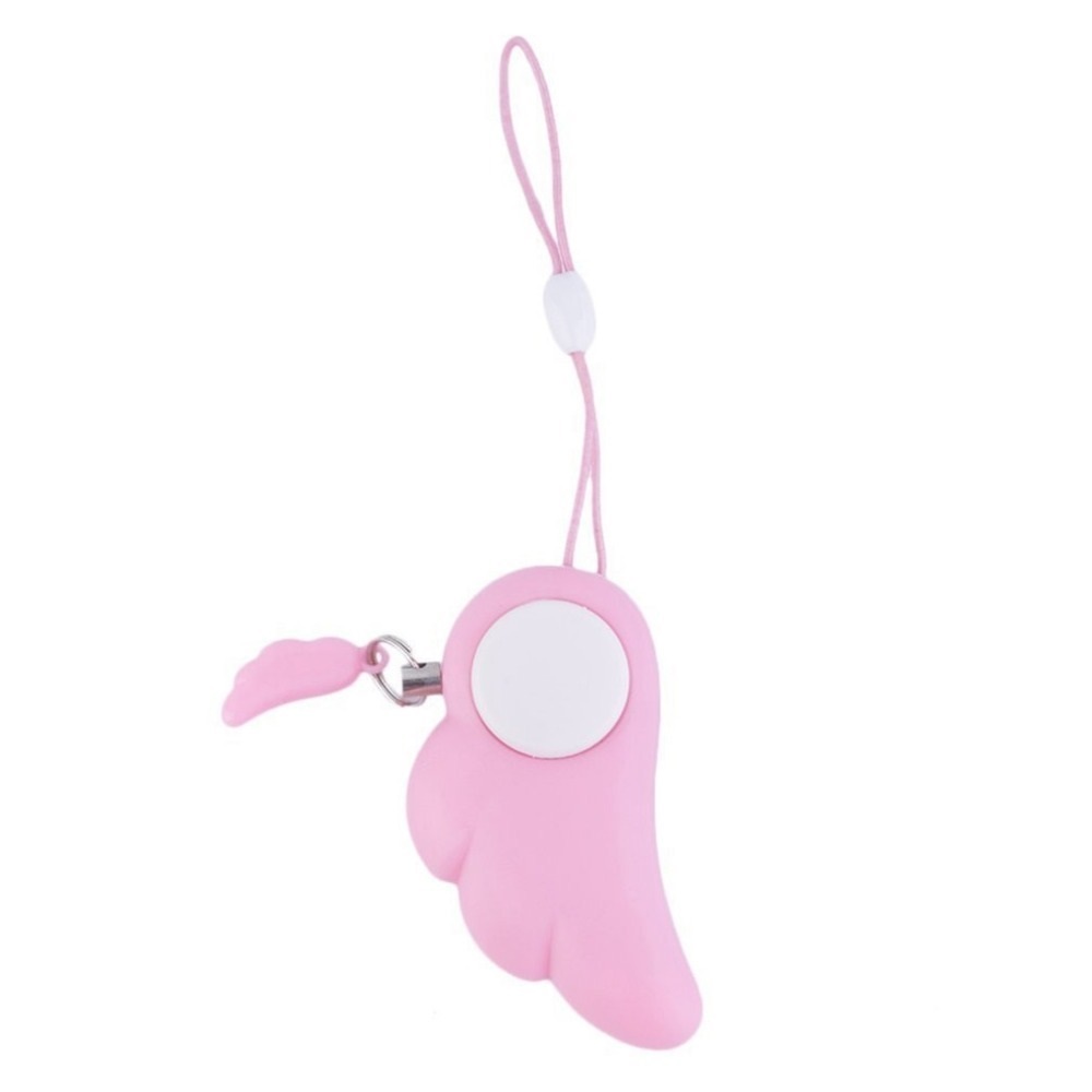 5pcs Lovely Angel Wings Alarm Safety Personal SOS Personal Anti-Attack Protection Security Alarm System Keychain for Girl Child Elderly