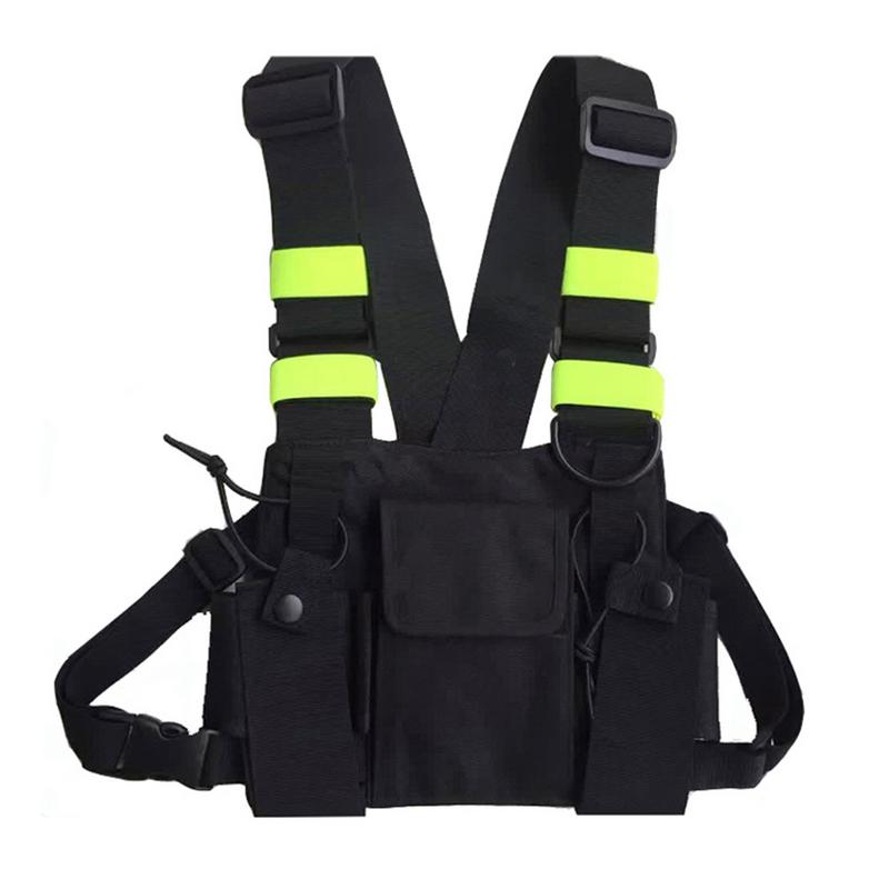 Outdoor Hunting Vest Chest Bag Radio Chest Pouch Pack Holder Carrying Case Reflective Apparel Hunting Wear, Black
Outdoor Hunting Vest Chest Bag Radio Chest Pouch Pack Holder Carrying Case Reflective Apparel Hunting Wear, Black