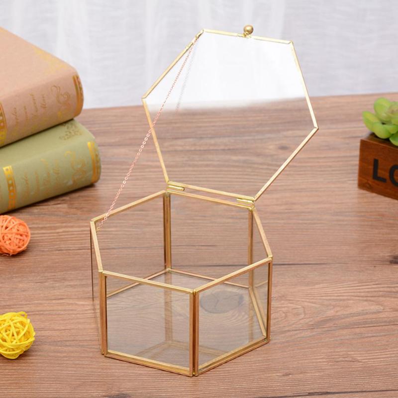 Hexagonal Transparent Glass Glass Ring Box Wedding Ring Jewelry Box Eternal Flower Innovative Home Decoration Ornaments
Hexagonal Transparent Glass Glass Ring Box Wedding Ring Jewelry Box Eternal Flower Innovative Home Decoration Ornaments