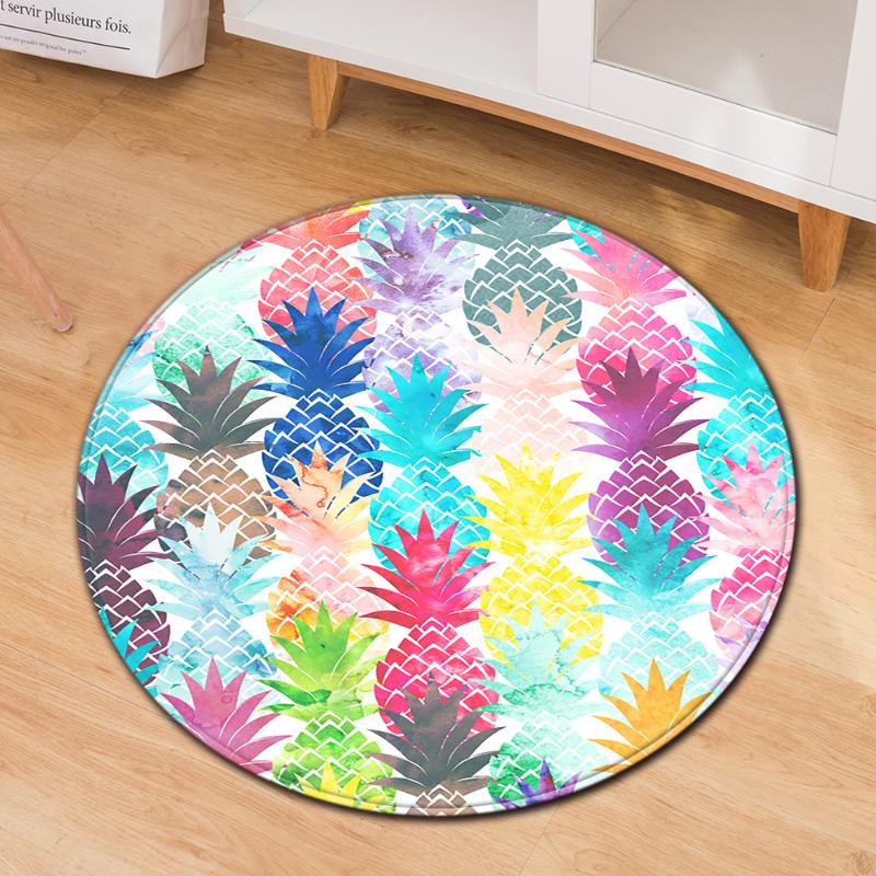 Nordic Style Colorful Pineapple Round Carpet Soft Sofa Bedroom Area Rugs Flannel Anti-slip Bedside Carpets for Living Room, No-4
Nordic Style Colorful Pineapple Round Carpet Soft Sofa Bedroom Area Rugs Flannel Anti-slip Bedside Carpets for Living Room, No-4