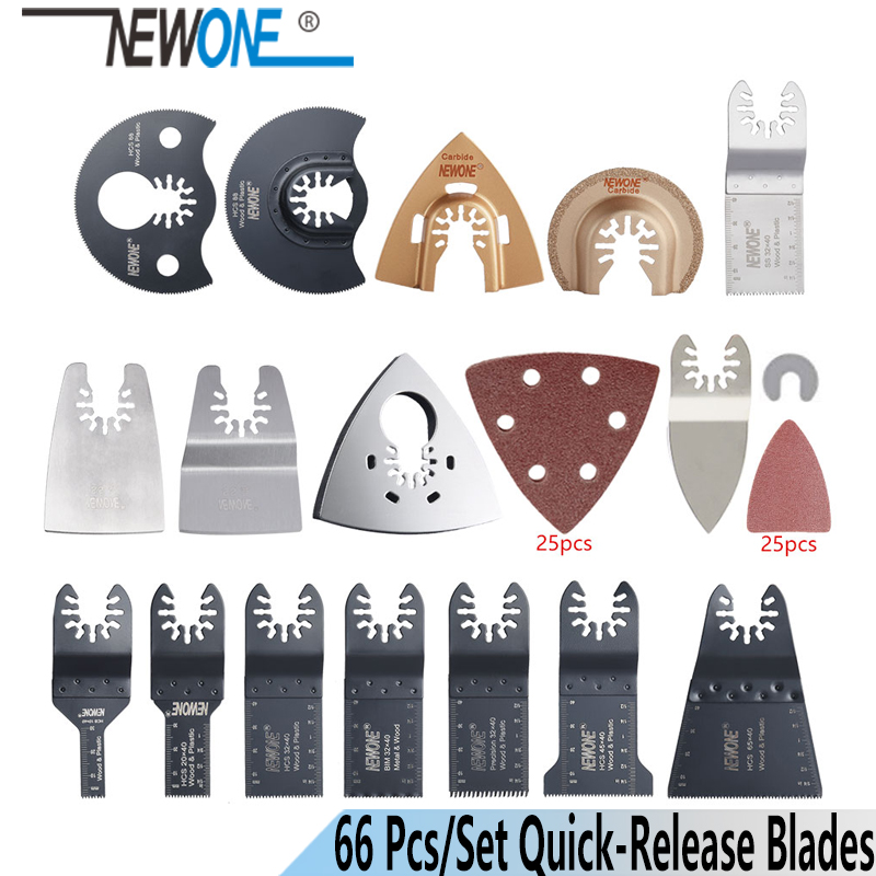 Newone K66 pcs Oscillating Tool Saw Blades Accessories fit for Multimaster power tools as Fein,Black&Decker etc,quick change
Newone K66 pcs Oscillating Tool Saw Blades Accessories fit for Multimaster power tools as Fein,Black&Decker etc,quick change