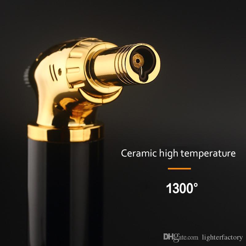 Arrival Torch Turbo New Spray Gun Jet Butane Cigar Cigarette 1300 C Windproof Lighter No Gas W260202