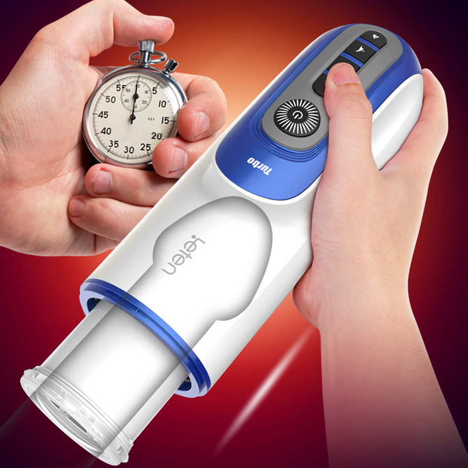 Automatic Telescopic Piston Male Masturbator Thrusting Voice Interaction Electric Blowjob Heating Sex Machine Sex Toys for Men Y191010