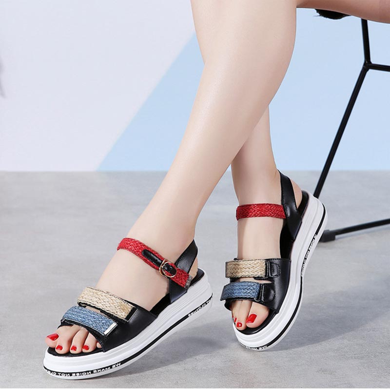 Women Sandals Shoes 2020 Fashion Hook & Loop Sandals Women Buckled Weaved Summer Beach Shoes Woman, Black
Women Sandals Shoes 2020 Fashion Hook & Loop Sandals Women Buckled Weaved Summer Beach Shoes Woman, Black