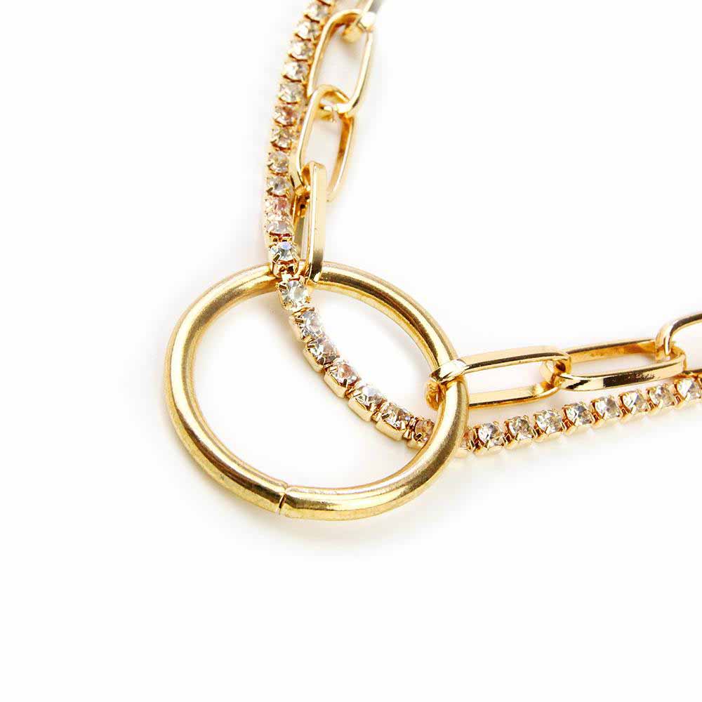Wholesale-Chokers Necklace 2020 New Charm Dismonds Multi-layer Pendant Necklaces Punk Cool HIPHOP Collar Neck Chain Jewelry Accessories