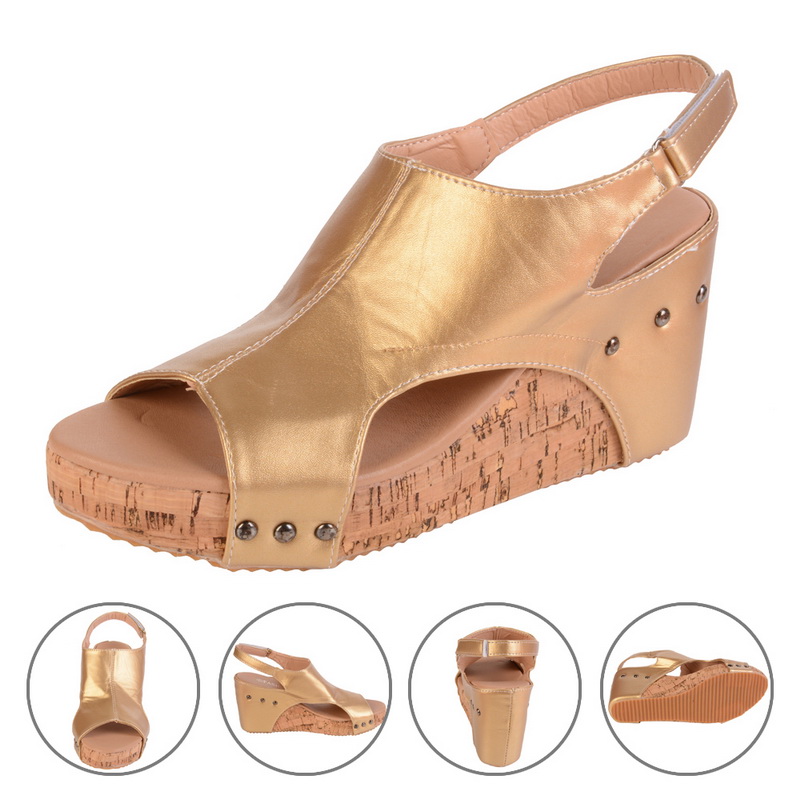 Hot Sale-andals Wedges Shoes For Women Heels Sandalias Mujer Summer Shoes Clog Womens Espadrilles Women Sandals