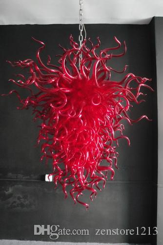 Energy Saving LED Bulbs Red Glass Chandelier Modern Art Deco Home Design Blown Murano Glass Red Chandelier Hanging LED Glass Lighting
Energy Saving LED Bulbs Red Glass Chandelier Modern Art Deco Home Design Blown Murano Glass Red Chandelier Hanging LED Glass Lighting
