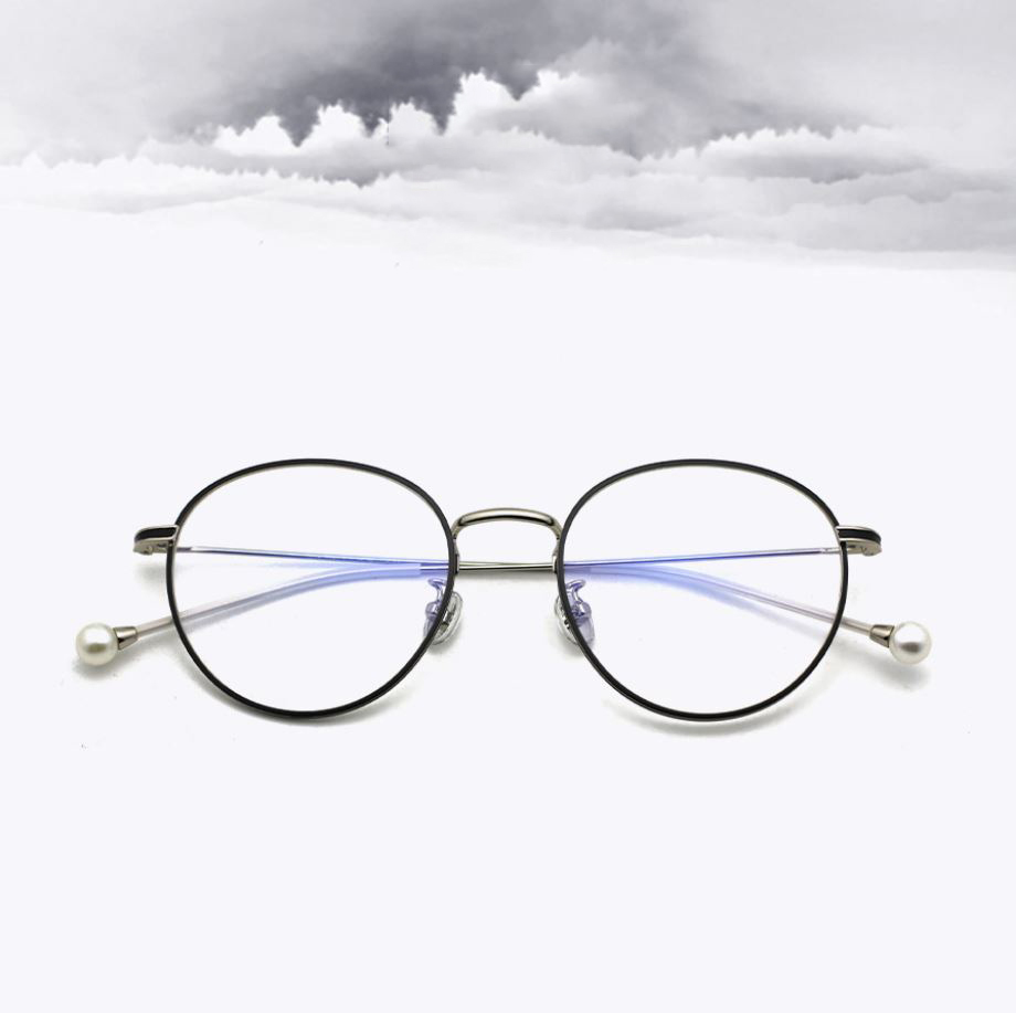 Wholesale-Anti-blue Light Pearl glasses Metal Simple Stylish Sunglassess Five Choices Protect the Eyes Decorations Glasse