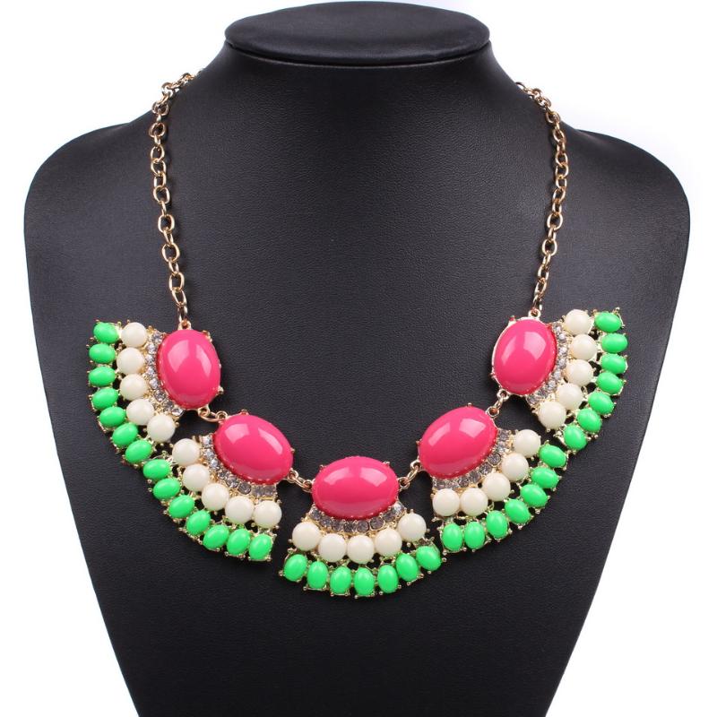 Gold Color Chain Pendant Necklace for Women Florosy Brand Acrylic Bead Flower Big Statement Ladies Necklace Jewelry
Gold Color Chain Pendant Necklace for Women Florosy Brand Acrylic Bead Flower Big Statement Ladies Necklace Jewelry