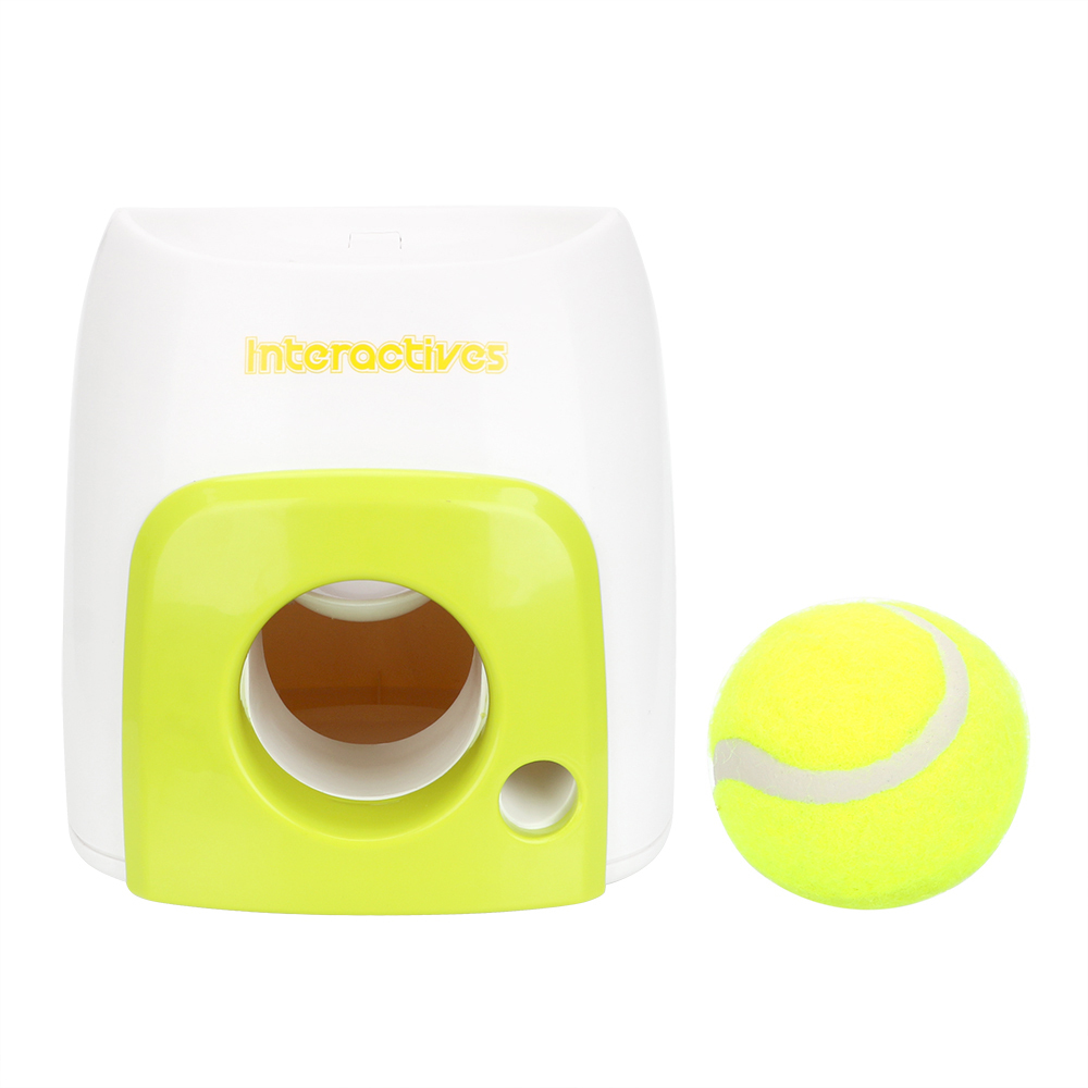 Dog Interactive Toys NICEYARD Pet Ball Throw Device Emission With Ball Interactive Fetch Ball Tennis Launcher Throwing Machine Dog Pet Toys Y200330 CL