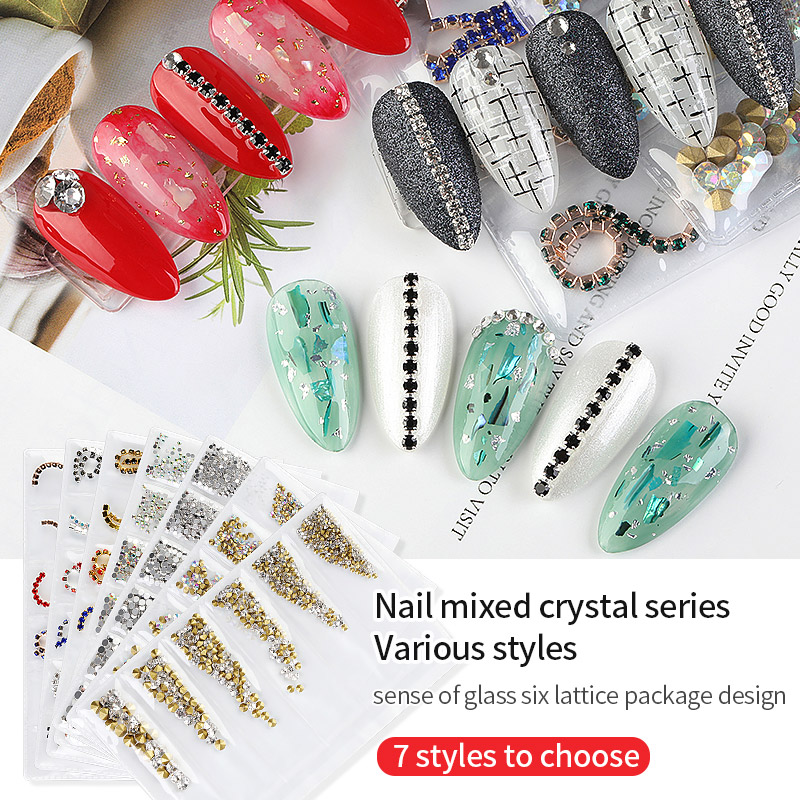 PinPai 3D Mixed Nail Art Decoration Accessories AB Color Nail Rhinestones Crystal Shiny Metal Chain Beads Manicure Decorations
PinPai 3D Mixed Nail Art Decoration Accessories AB Color Nail Rhinestones Crystal Shiny Metal Chain Beads Manicure Decorations