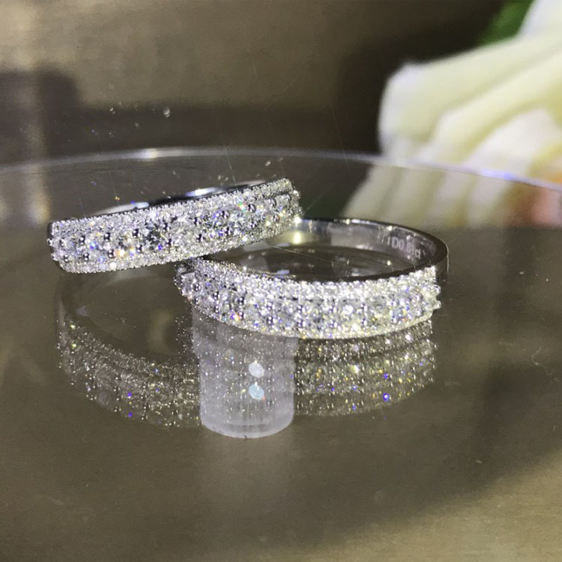 18k gold diamond ring Engagement&Wedding 0.5ct Natural Real Diamond Ring Jewellery have certificate 09 T200411