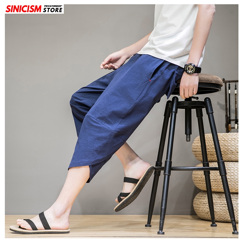Sinicism Store Men Summer Chinese Style Harem Pants Mens Oversize Joggers Calf-Length Pants 2020 Male Loose Linen Bottoms, Black
Sinicism Store Men Summer Chinese Style Harem Pants Mens Oversize Joggers Calf-Length Pants 2020 Male Loose Linen Bottoms, Black