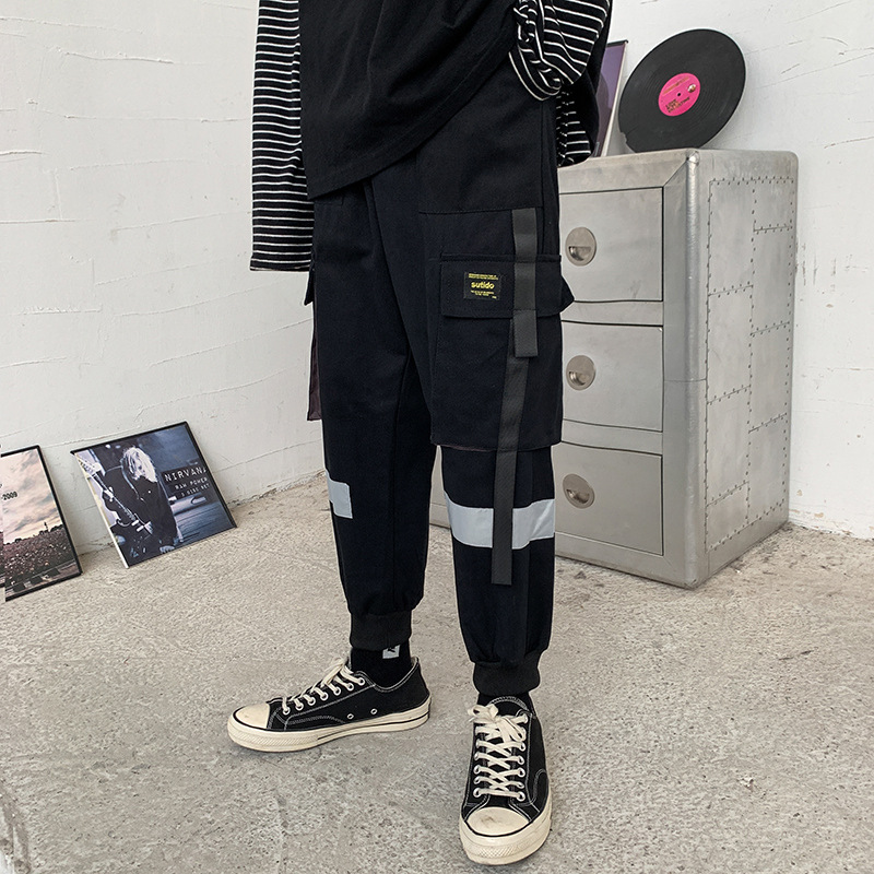 Januarysnow Fall Student Overalls Men' Fashion Brand Loose Yu Wenle Harun Leggings Casual Pants Men' Ins Super Hot Pants, Black
Januarysnow Fall Student Overalls Men' Fashion Brand Loose Yu Wenle Harun Leggings Casual Pants Men' Ins Super Hot Pants, Black