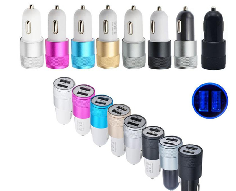 Dual USB Port Car Adapter Charger Universal Aluminium 2-port Car Chargers USB For Iphone XS MAX X Samsung Galaxy S10 Plus 5V 1A
Dual USB Port Car Adapter Charger Universal Aluminium 2-port Car Chargers USB For Iphone XS MAX X Samsung Galaxy S10 Plus 5V 1A