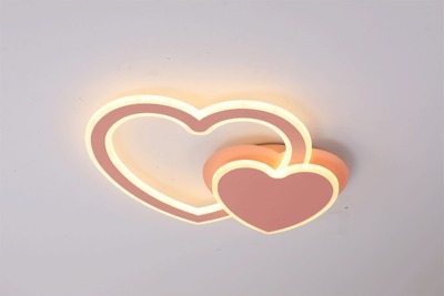 Creative design Ceiling Lights and lanterns Heart-shaped romance Bedroom lighting Led rotate modern Acryl