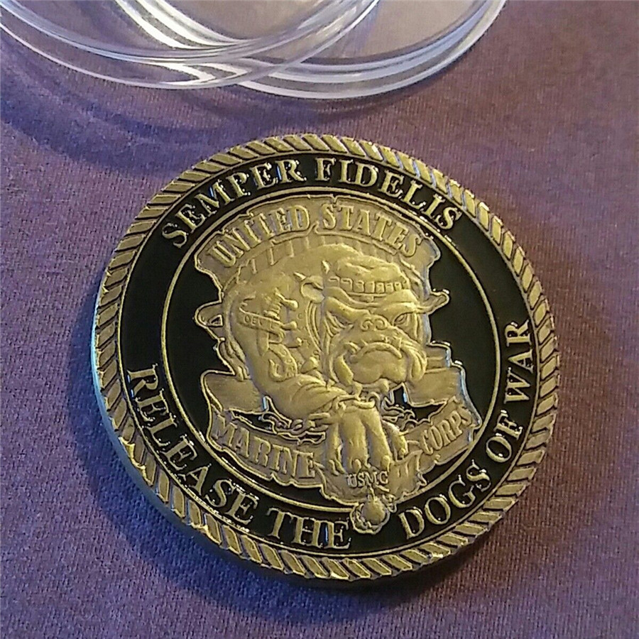 New U.S.Marine Corps Release The Dogs Of War Military Challenge Coin Medal 40*3 Coin For Souvenir American Coin Collections
New U.S.Marine Corps Release The Dogs Of War Military Challenge Coin Medal 40*3 Coin For Souvenir American Coin Collections