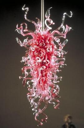 American Lamp Fashion Romantic Wedding Decorative Pink Chandeliers Light Modern Design Home Lamps Hand Blown Murano Glass Chandelier