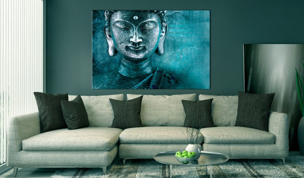 Unframed 1 Panel Large HD Printed Canvas Print Painting Buddha Home Decoration Wall Pictures for Living Room Wall Art on Canvas(Multicolor)