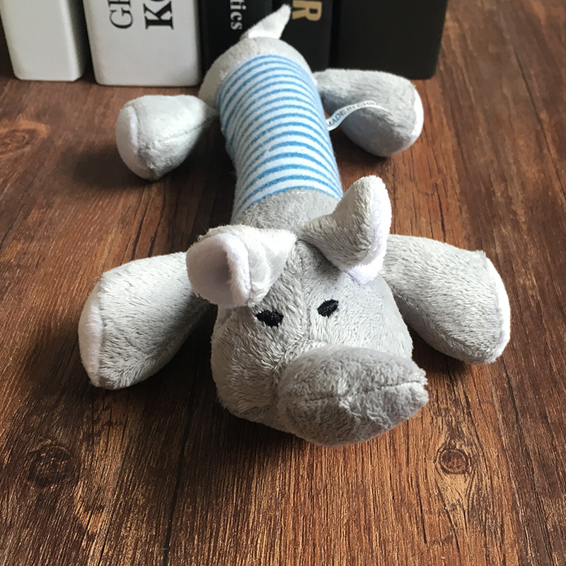 Cute Dog Toy Puppy Plush Sound Chew Squeaker Squeaky Pig Elephant Duck Lovely Pet Toys WCW414