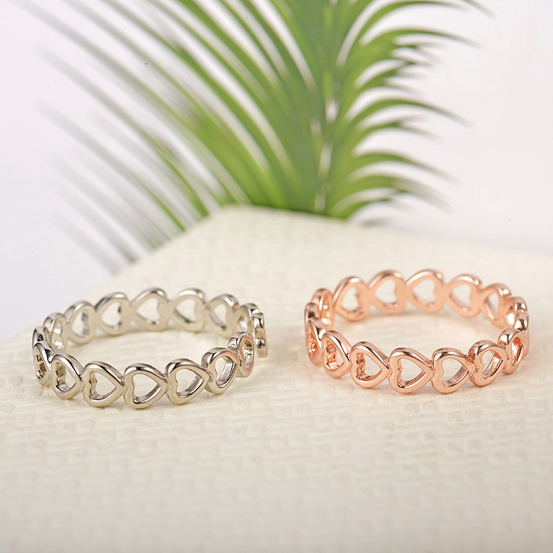 Silver Hollowed Out Heart Ring Fashion Love Adjustable Open Ring Cute Couple Ring for Wedding Jewelry
Silver Hollowed Out Heart Ring Fashion Love Adjustable Open Ring Cute Couple Ring for Wedding Jewelry