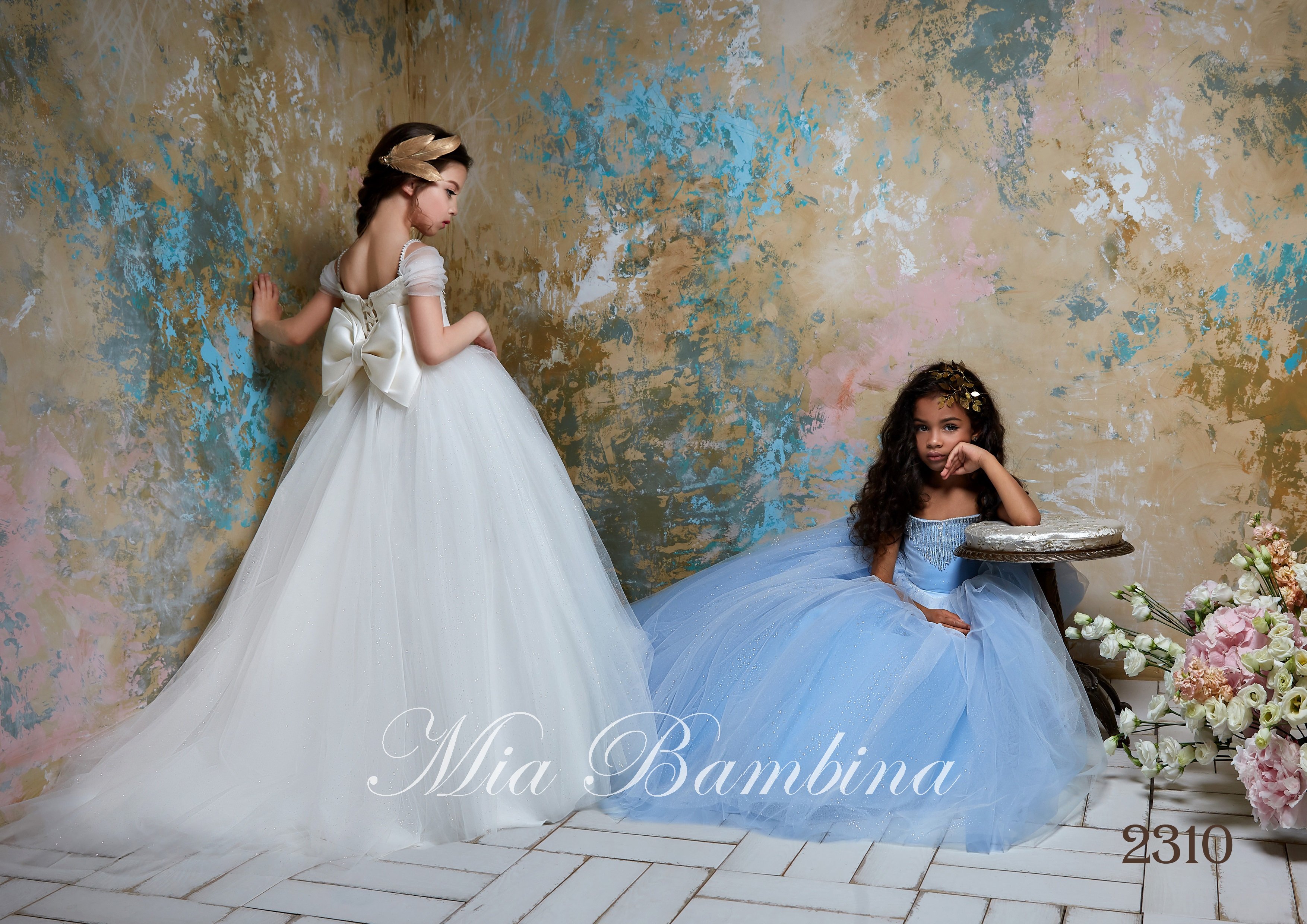 flower girl dresses sweethear beaded sequined short sleeves girl pageant gown open back bow sash ruffle sweep train birthday gowns