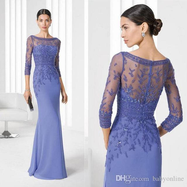 Modest 3/4 Long Sleeve Mermaid Mother of Bride Groom Dress Lace Appliques Top Beaded Long Formal Prom Evening Gowns Custom Made Mother Dress
Modest 3/4 Long Sleeve Mermaid Mother of Bride Groom Dress Lace Appliques Top Beaded Long Formal Prom Evening Gowns Custom Made Mother Dress