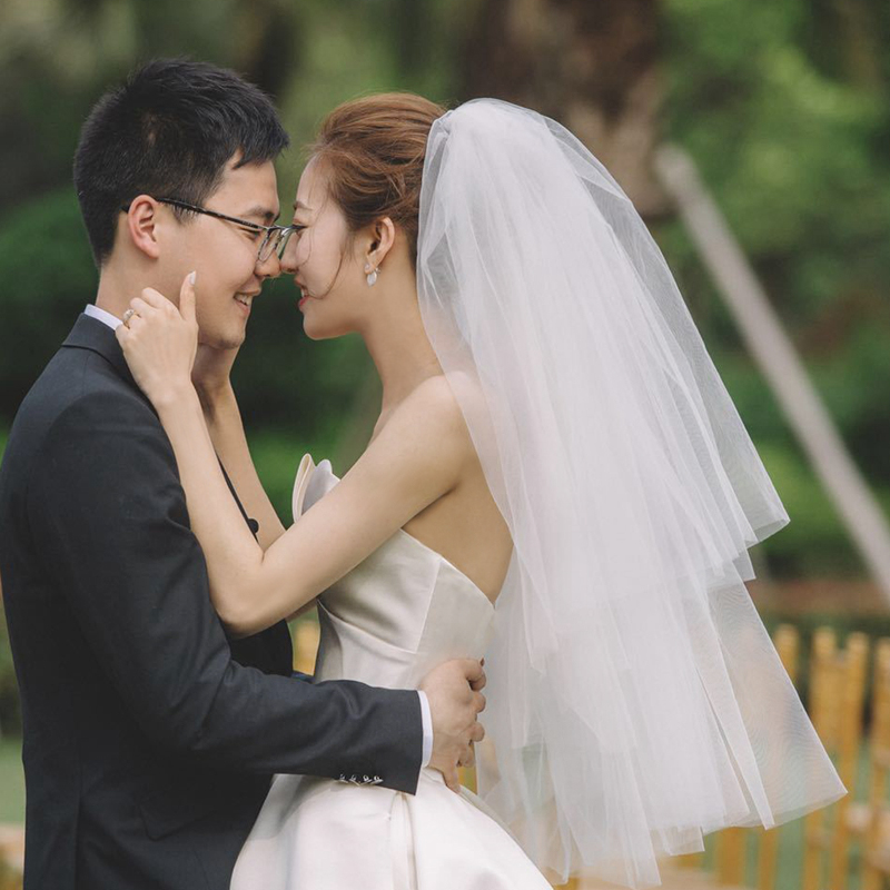 Simple Short Tulle Wedding Veils Cheap Two Layer White Ivory Bridal Veil for Bride for Mariage Wedding Accessories 2T Bridal Veil
Simple Short Tulle Wedding Veils Cheap Two Layer White Ivory Bridal Veil for Bride for Mariage Wedding Accessories 2T Bridal Veil